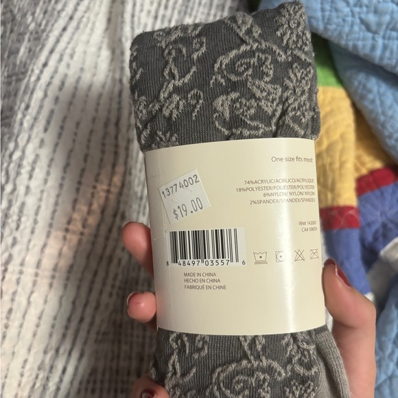 NWT grey lace boot socks - Picture 3 of 3